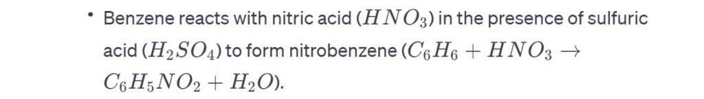 Nitration of Benzene